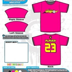 All The Way Live Designs Summerville Vapor Hot Pink Full Dye Jersey
