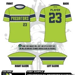 All The Way Live Designs WC Predators Lime Men's Full Dye Jersey