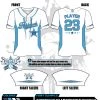 All The Way Live Designs Fishhawk White/Carolina All Stars Mens 2 Button Full Dye Replica Jersey 2 All The Way Live Designs Fishhawk White/Carolina All Stars Mens 2 Button Full Dye Replica Jersey