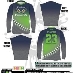 All The Way Live Designs WC Predators Fade Longsleeve Men's Full Dye Jersey West Coast Predators