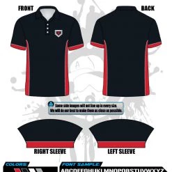 All The Way Live Designs Hit Squad Black Full Dye Polo