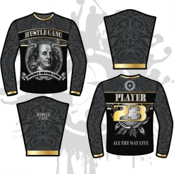 All The Way Live Designs Men Money Never Lies Long Sleeve Jersey