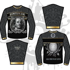 All The Way Live Designs Men Money Never Lies Long Sleeve Jersey