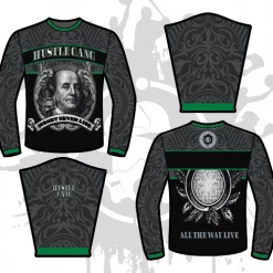 All The Way Live Designs Men Money Never Lies Long Sleeve Jersey