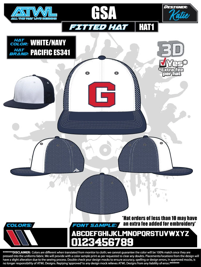 All The Way Live Designs Goergia Sports Academy Georgia Sports Academy Hats 3 All The Way Live Designs Goergia Sports Academy Georgia Sports Academy Hats