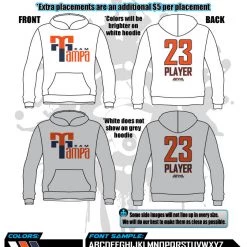 All The Way Live Designs Team Tampa Sub Dye Hoodies