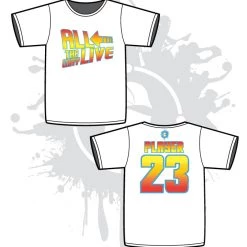 All The Way Live Designs 80's Movie Throwback White Sub-Dye Jerseys Men