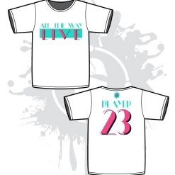 All The Way Live Designs 80's TV Throwback White Sub-Dye Jerseys