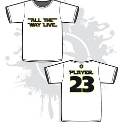 All The Way Live Designs 80's Movie Throwback White Sub-Dye Jerseys Men