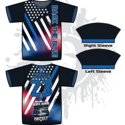 All The Way Live Designs Thin Blue Line Full Dye Jersey Men