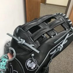 ATWL 12.5 H Web Kip Leather Fielding Glove BLK/GREY Sporting Goods