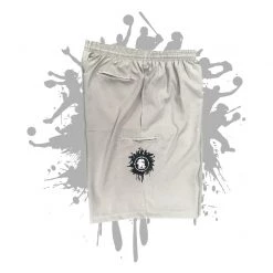 All The Way Live Designs Light Grey Microfiber Stretch Short