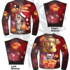 All The Way Live Designs MEEEEOWY CHRISTMAS UGLAY SWEATER (RED)