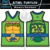 All The Way Live Designs Cowabunga Turtles Womens Racer Back Full Dye Jersey