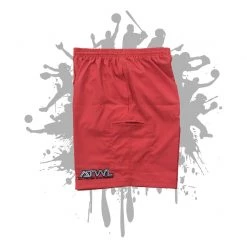 All The Way Live Designs Red Microfiber Stretch Shorts Men