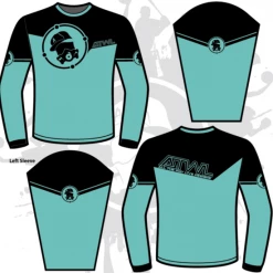 All The Way Live Designs Precision Mens Full Dye Long Sleeve Jersey