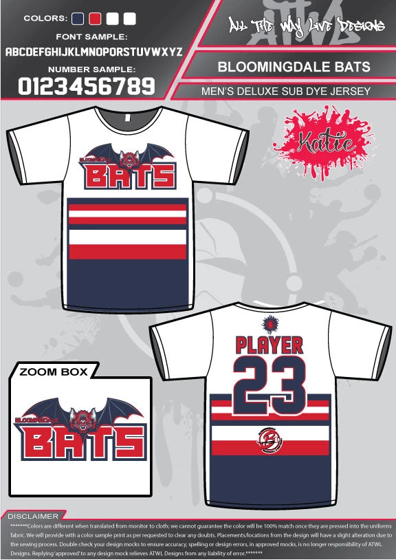 All The Way Live Designs Bloomingdale Fall Season Bloomingdale- Fall 2018 Sub Dye Jersey's 6 All The Way Live Designs Bloomingdale Fall Season Bloomingdale- Fall 2018 Sub Dye Jersey's