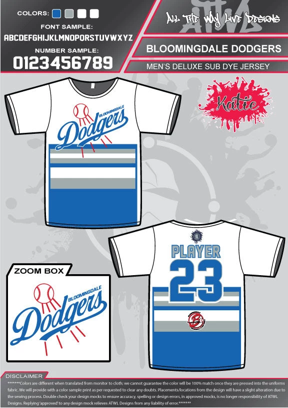 All The Way Live Designs Bloomingdale Fall Season Bloomingdale- Fall 2018 Sub Dye Jersey's 11 All The Way Live Designs Bloomingdale Fall Season Bloomingdale- Fall 2018 Sub Dye Jersey's