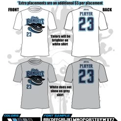 All The Way Live Designs Lady Bandits 10U Men's Sub Dye Jersey Lady Bandits Grooms 10U