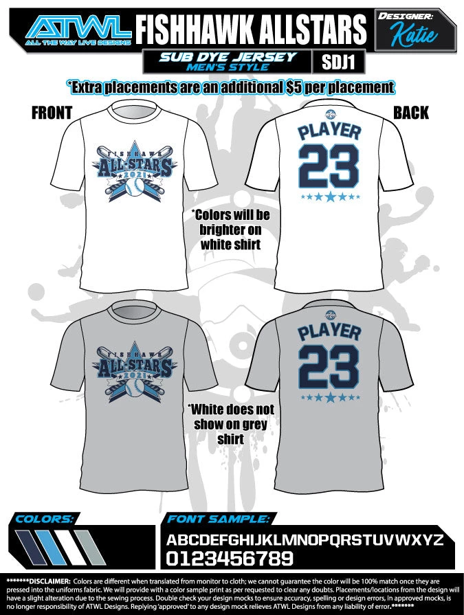 All The Way Live Designs Fishhwak All Stars Fishhawk All Stars Mens Parent Jerseys 3 All The Way Live Designs Fishhwak All Stars Fishhawk All Stars Mens Parent Jerseys