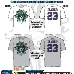 All The Way Live Designs Warriors Men's Sub Dye Jerseys Warriors Fastpitch 10u