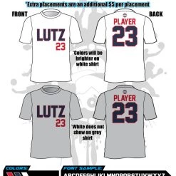 All The Way Live Designs Lutz All Stars Mens Parent Jerseys