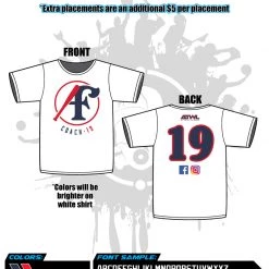 All The Way Live Designs Diamond Elite 2018 AF Coach 19 Sub Dye Jerseys