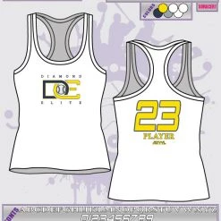 All The Way Live Designs Diamond Elite Sub Dye Womens Racerback