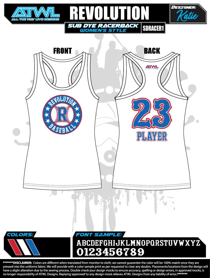 All The Way Live Designs Revolution Sub Dye Racerback 3 All The Way Live Designs Revolution Sub Dye Racerback