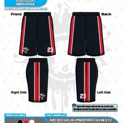 All The Way Live Designs Bandits Baseball 11U Full Dye Short