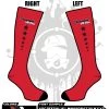 All The Way Live Designs Bloomingdale All Stars Full Dye Socks
