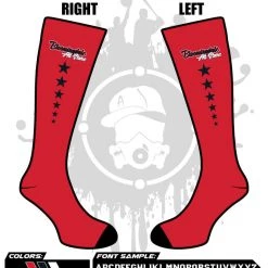 All The Way Live Designs Bloomingdale All Stars Full Dye Socks
