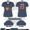 All The Way Live Designs Team Tampa Navy 2 Button Women's Cut Full Dye Jersey