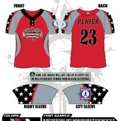 All The Way Live Designs 2022 Bloomingdale All Stars Mens 2 Button Full Dye Replica Jersey