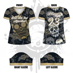 All The Way Live Designs Themes Calavera Women's Jersey