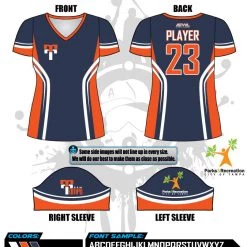 All The Way Live Designs Team Tampa Navy Women's Full Dye Jersey