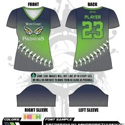 All The Way Live Designs Wc Predators Fade Women's Full Dye Jersey