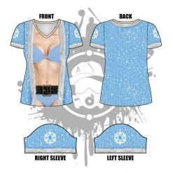 All The Way Live Designs Babe Claus Women's Jersey Themes