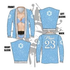 All The Way Live Designs Babe Claus Long Sleeve Jersey