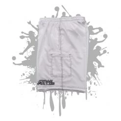 All The Way Live Designs Men White Microfiber Stretch Short