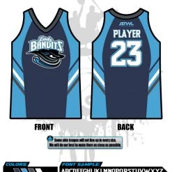 All The Way Live Designs Lady Bandits Nordberg 10U Women's Sleeveless Jersey
