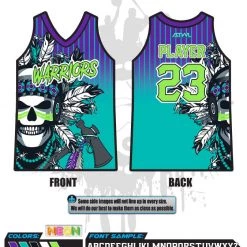 All The Way Live Designs Warriors Full Dye Women's Sleeveless Jersey