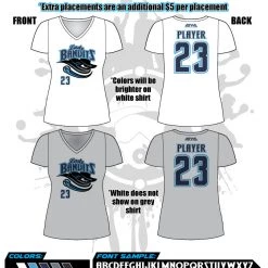 All The Way Live Designs Lady Bandits 10U Women's Racerback/Womens Jersey Lady Bandits Grooms 10U