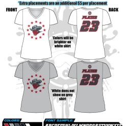 All The Way Live Designs Bandits 9U 2020 Women's Sub Dye Jerseys Bandits 9u Ellingwood