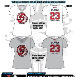 All The Way Live Designs Bloomingdale All Stars Womens Jerseys