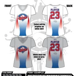 All The Way Live Designs Pinecrest Fall League Women's Sub Dye Jersey