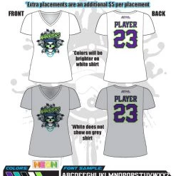 All The Way Live Designs Warriors Women's Sub Dye Jersey Warriors Fastpitch 10u