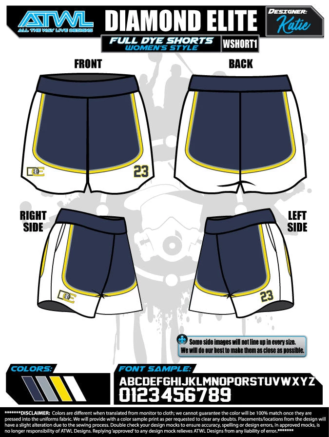 All The Way Live Designs Diamond Elite 2019 Diamond Elite Women's Shorts 4 All The Way Live Designs Diamond Elite 2019 Diamond Elite Women's Shorts