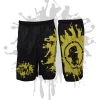 ATWL Splatter Splash Mens Full Dye Shorts Black/Yellow